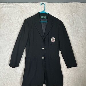 Lauren Ralph Lauren Black Blazer with Crest